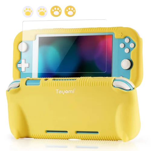Vista 10 de Teyomi Protective Case Compatible with Nintendo Switch Lite, Silicone Protective Cover for Nintendo Switch Lite with Tempered Glass Screen