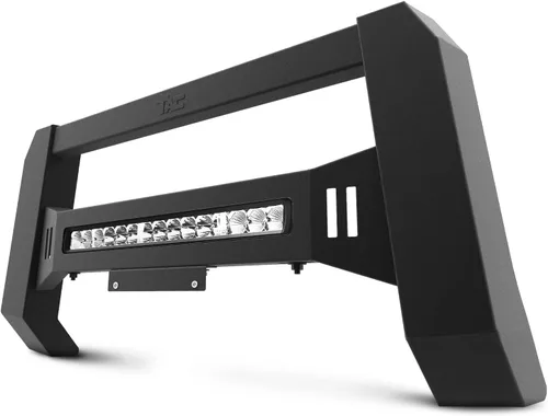 TAC - Barra de toro modular con LED compatible con RAM 1500 2009-2018 | RAM 1500 Classic 2019-2023 (excluye Rebel y Warlock), protector de cepillo