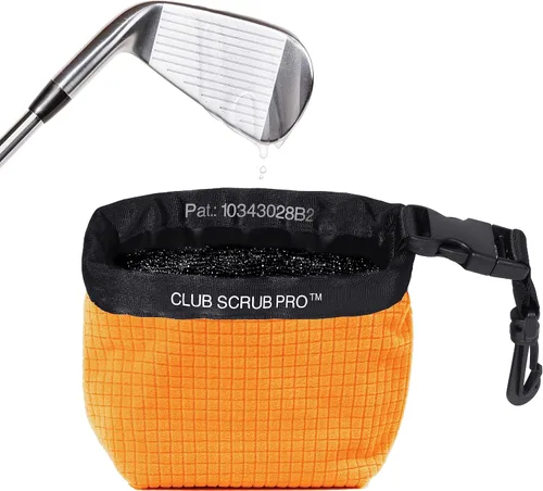Vista 14 de Club Scrub Bolsa de limpieza para palos de golf y pelotas de golf, forro impermeable con tecnología de cara limpia, clip desmontable, lavable a