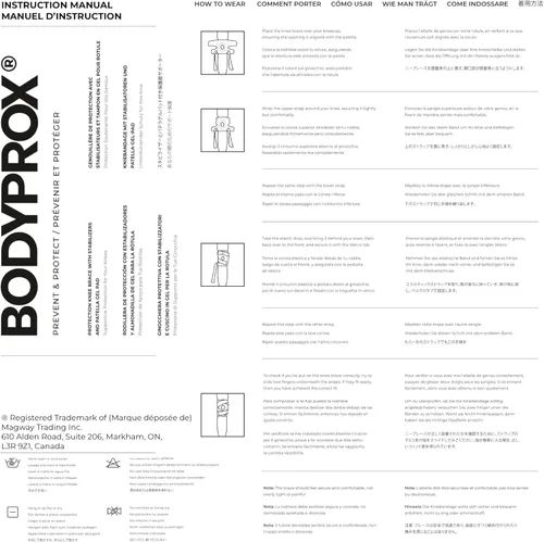 Vista 4 de Bodyprox Rodillera con estabilizadores laterales y almohadillas de gel para rótula para soporte de rodilla