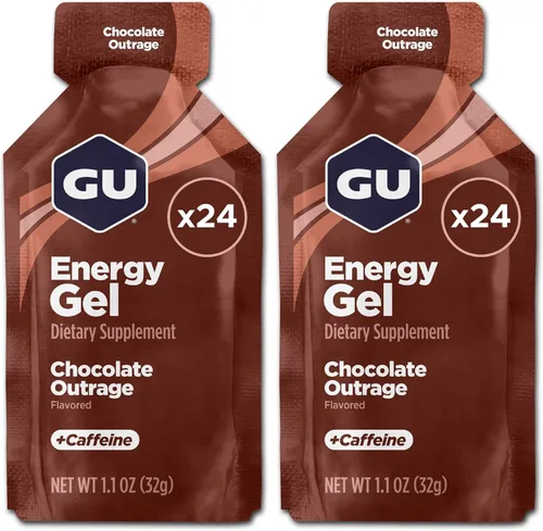 Vista 35 de GU Energy Nutrición Deportiva Original, Gel Energizante, 8 unidades, Chocolate Outrage