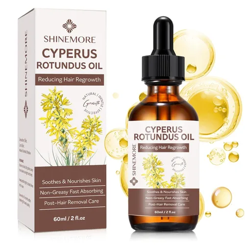 Cyperus Rotundus Oil for Hair Removal: Hair Growth Inhibitor Organic Cyperus Oil for Reducing Body Hair Growth, Deep Nourishing Smoothing Skin