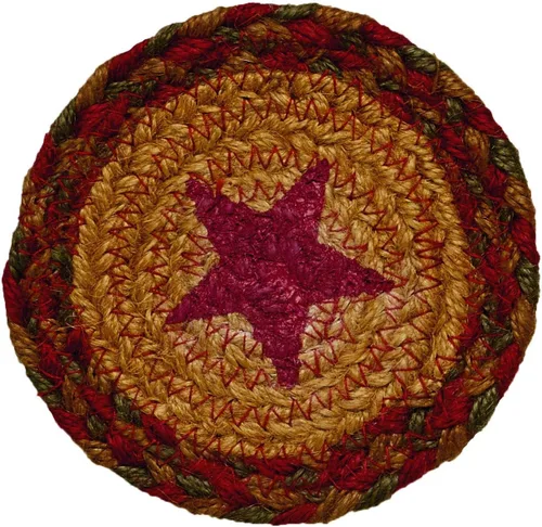 Colección trenzada Cinnamon Star Premium Estilo primitivo, rústico, campestre, de granja Yute/algodón 30 días sin riesgo Alfombra de IHF Home Decor