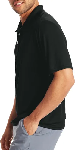 Vista 3 de Hanes playera estilo polo Cool DRI para hombres