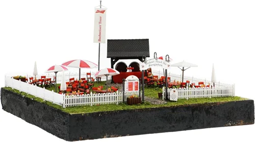 Vista 6 de Lionel Anheuser-Busch Biergarten HO Gauge Kit de construcción de tren