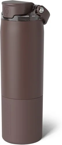 Vista 38 de BrüMate Rise - Botella de agua de 25 onzas con pajita de silicona cubierta 100 % a prueba de fugas, botella de agua de acero inoxidable aislada