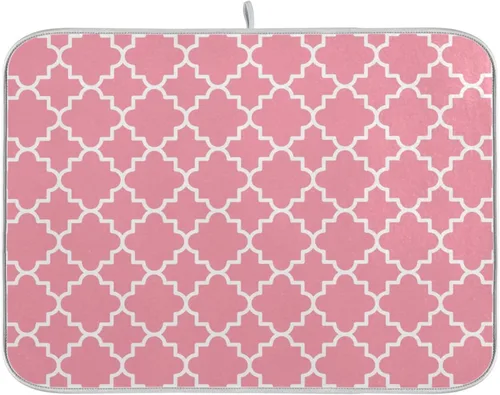 Vista 13 de Tapete de secado de platos súper absorbente, tapete de microfibra de secado rápido, 16 x 18 pulgadas, almohadilla de secado de platos de cocina