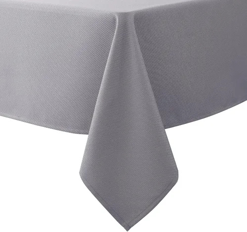 Vista 10 de Biscaynebay Mantel rectangular de Navidad de tela texturizada, 90 x 132 pulgadas, color rojo, resistente al agua, para comedor, cocina, bodas