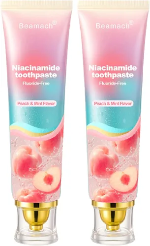 Vista 7 de Pasta de dientes blanqueadora de niacinamida, pasta de dientes blanqueadora probiótica triple blanca, sin flúor, alivio de la sensibilidad, fórmula
