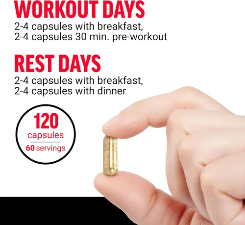 Vista 4 de Force Factor 2, próxima generación óxido nítrico Booster, FFS-VLC120XX-FG, Volcano, 1, 1