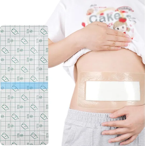 Vista 10 de C-Section - Vendajes de incisión abdominal impermeables para después de la histerectomía, protector de ducha para abdominoplastia, cubierta