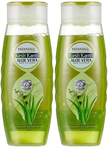 Patanjali Kesh Kanti Aloe Vera - Limpiador capilar (6.8 fl oz) (PACK de 2) PATANJALI