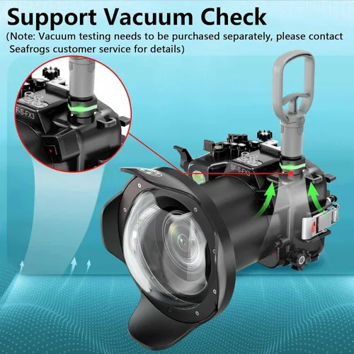 Vista 7 de Seafrogs - Carcasa submarina para Sony Alpha FX3 I FX30 [131.2 ft/130 pies] Funda impermeable para Sony ILME-FX3 I FX30 + FE 1.102-2.756 in