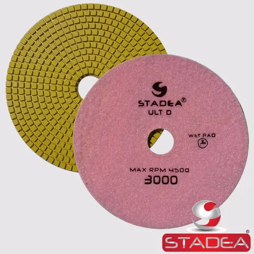 Vista 8 de PPW152X Almohadillas de pulido de granito 7 "Almohadilla de diamante 50 Grit para granito piedras de cuarzo pulido Paquete de 01