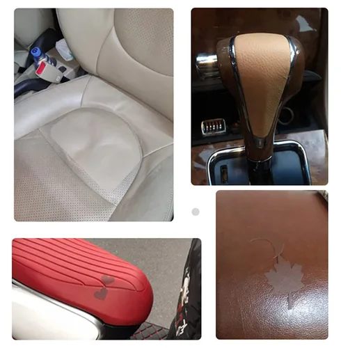 Vista 4 de Cinta adhesiva de reparación de cuero, 5 unidades, autoadhesiva, para muebles, sofás, asientos de automóvil, sillas, zapatos, chaquetas, primeros