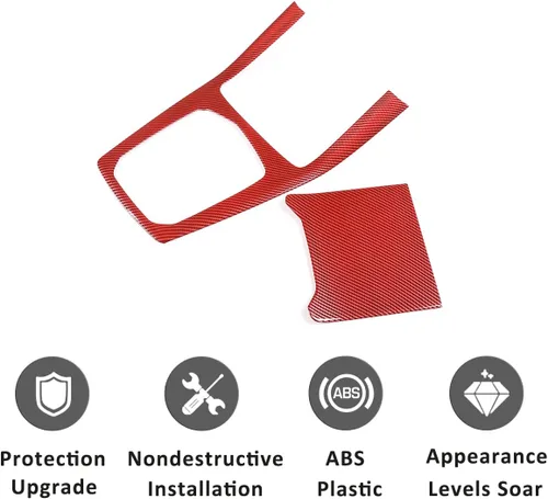 Vista 6 de YIWANG Cubierta de panel de decoración de palanca de cambios para consola central de automóvil ABS para BMW X5 G05 X7 G07 2019 2020