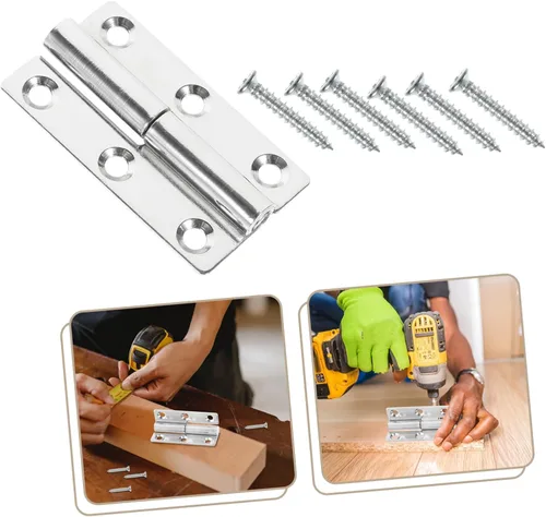 Vista 7 de Bisagras de acero inoxidable resistentes de 4 piezas para puertas y ventanas para uso interior y exterior