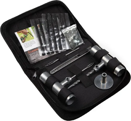 Manusage Kit de reparación de neumáticos, 25 piezas con bolsa de nailon para automóvil, motocicleta, ATV, Jeep, camión, tractor reparación de