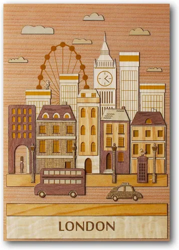 Vista 7 de KINOWA Kit de arte de madera Kiharie London Hecho en Japón