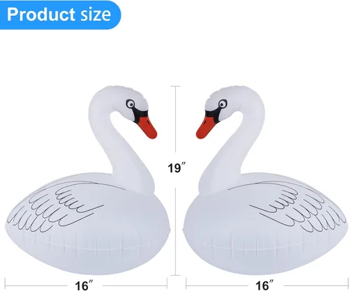 Vista 7 de Goallim Luces Flotantes Solares Cisne - Impermeable Inflable LED Multicolor para Piscina, Playa, Jardín, Patio y más