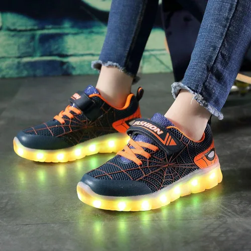 Vista 5 de BFOEL Spider Light up Shoes for Boys Girls Walking Sneaker with USB Charging Birthday Thanksgiving Christmas Day Best Gift
