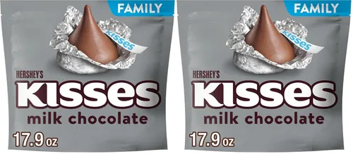 Vista 11 de HERSHEY'S KISSES - Paquete familiar de dulces de chocolate con leche, 15.9 onzas