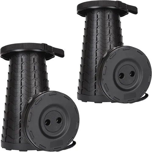 Vista 8 de Fishboy Taburete plegable mejorado, capacidad máxima de peso de 400 libras, ligero pero resistente, taburete plegable retráctil portátil telescópico