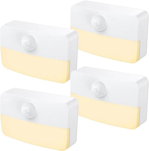 Vista 12 de Paquete de 2: luz nocturna con sensor de movimiento, luces adhesivas con sensor de movimiento para interiores, luces de cocina para debajo
