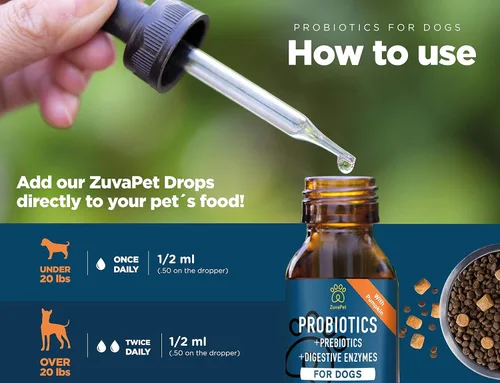 Vista 8 de Probióticos para perros – Probióticos para perros para la diarrea – Enzimas digestivas naturales para alivio de malestar estomacal + gases, salud