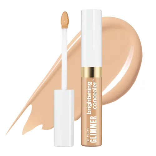 Vista 14 de Corrector de Revlon Glimmer, maquillaje líquido para debajo de los ojos, hecho con cafeína, vitamina C y esteviosido, 115 Amarillo, 0.3 fl oz