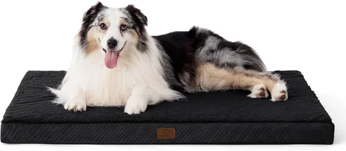 Vista 29 de Bedsure - Camas XL para perros de tamaño grande - Cómodas camas planas extra grandes para mascotas con funda extraíble y lavable, colchón ortopédico