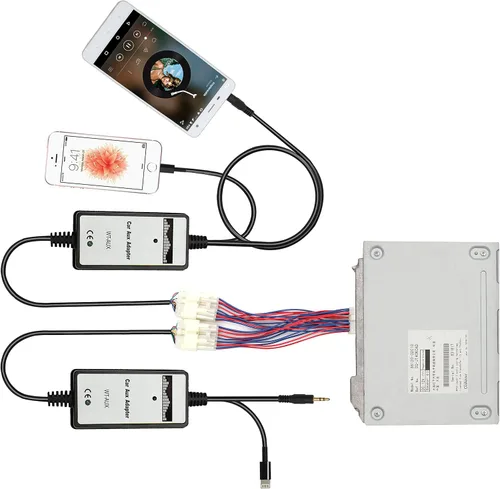 Vista 5 de Cable de arnés en Y para radio de coche, cambiador de CD, para Toyota (5+7), conector Camry RAV4 Yaris Corolla Highlander