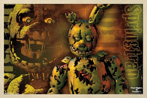 Vista 5 de Trends International Five Nights at Freddy's - Póster de pared Springtrap, 14.725 x 22.375 pulgadas, versión premium sin marco