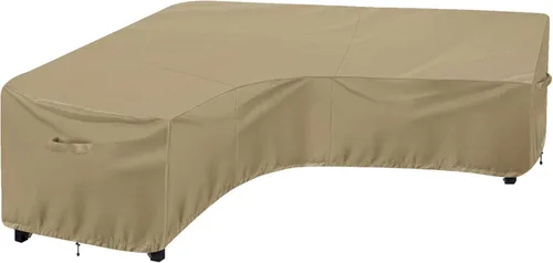 Vista 25 de OutdoorLines Funda modular impermeable para patio al aire libre, resistente a los rayos UV y al viento, fundas para muebles de patio en forma de L