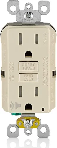 Vista 43 de Leviton SmartlockPro Interruptor con enchufe de doble polo receptáculo, AFTR1-E, 120.0 volts