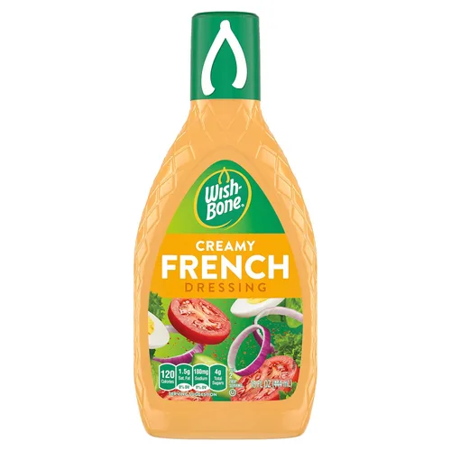 Vista 2 de Wish-Bone Aderezos cremosos para ensaladas francesas y ligeras de las mil islas, 15 onzas líquidas (2 botellas)