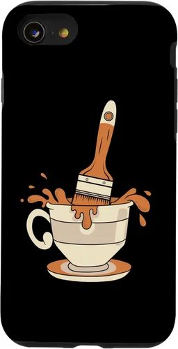 Vista 18 de Painter Coffee - Varnisher Paint Painting Case for iPhone 16