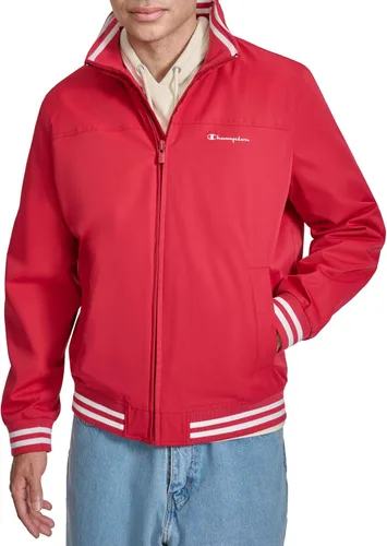 Vista 10 de Champion Men's Water Resistant Varsity Bomber Jacket With Flex Stand Collar