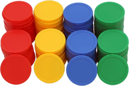 Vista 5 de Caja de 1.37 pulgadas de 120 monedas de conteo para fichas de póquer y monedas de juego (negro, 1.37 pulgadas)