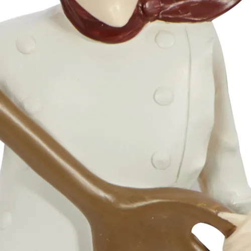 Vista 12 de Deco 79 Polystone - Estatuas decorativas de chef para decoración del hogar con instrumentos musicales, juego de 3 figuras de acento de 8 x 3 x 14