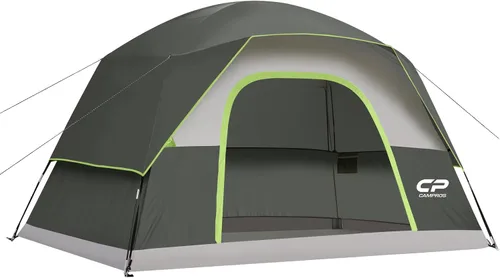 Vista 14 de CAMPROS CP Tents for Camping 2/4/6 Person Tent Waterproof Windproof Double Layer Camping Tent, Easy Setup Dome Tent with Large Mesh Windows & Wider