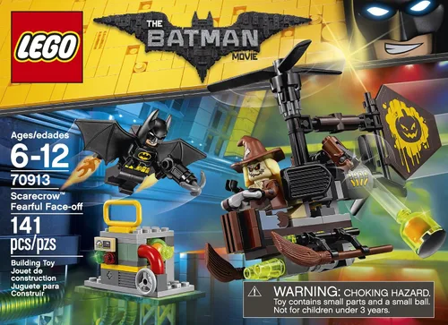 Vista 2 de LEGO Batman película Espantapájaros rostro temeroso 70913 juego de construcción.