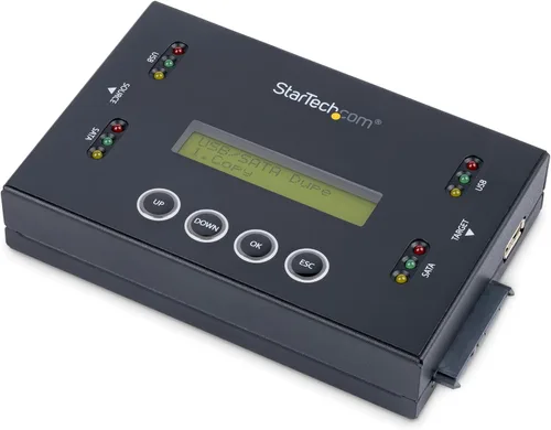 Vista 10 de StarTech.com Duplicador de disco duro independiente 1:1 con administrador de imágenes de disco para copia de seguridad y restauración, almacena