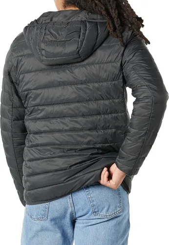 Vista 3 de Tienda Essentials Men's Lightweight Water-Resistant Packable Hooded Puffer Jacket