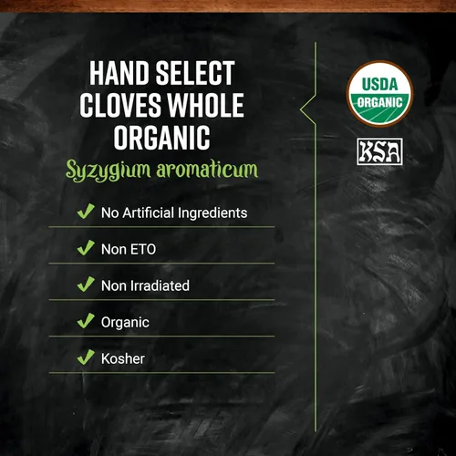 Vista 2 de Frontier Co-op Clavo, entero, orgánico, selección a mano, 16 onzas.