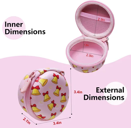 Vista 2 de LTGEM - Funda compatible con Tamagotchi Pix/Original/Nano X/Hello Kitty/Uni, funda protectora de almacenamiento para mascotas electrónicas con Rosa