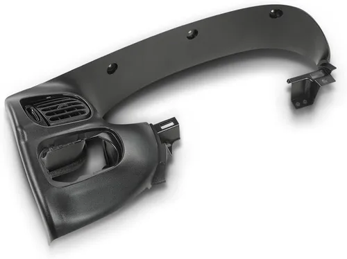 Vista 18 de GRAND ORANGE Cubierta de bisel para panel de instrumentos de tablero compatible con Chevy Chevelle El Camino 1968 sin Air Black