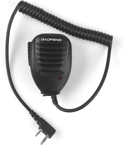 BAOFENG Altavoz MIC para BAOFENG UV-5R 5RA 5RB 5RC 5RD 5RE 5REPLUS 3R+ 5R EX, 5RX3, negro