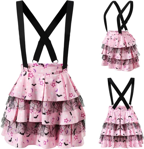 Vista 7 de Littleforbig Mameluco plisado con volantes y falda de princesa gótica