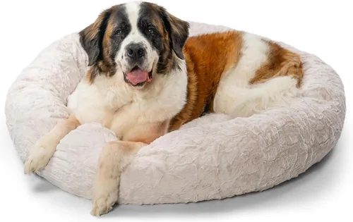 Vista 13 de Best Friends by Sheri Original Calming Donut Dog and Cat Bed, Shag Faux Fur